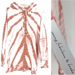 YOUNG FABULOUS & BROKE NWT TIE DYE PULLOVER HOODIE MEDIUM